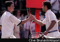 Pete Sampras and Tim Henman