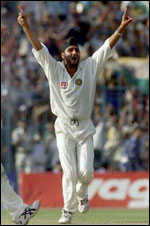 Harbhajan's hat trick