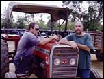 Israel project chief Abuhav Avraham (bearded) with his colleague at Kuppam