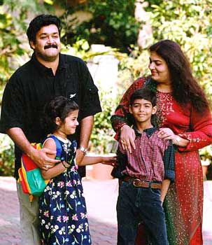 Mohanlal and his family