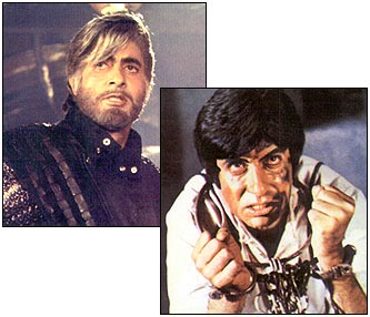 Amitabh as Shahehshah and Kaalia