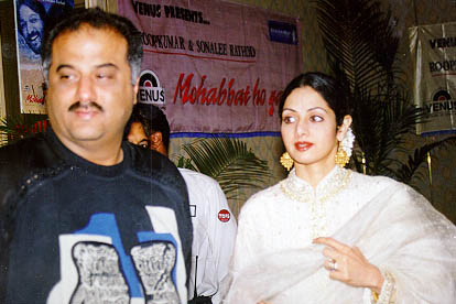 Boney Kapoor and Sridevi