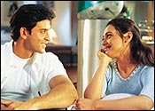 Hrithik Roshan and Rani Mukherji in MKD