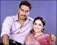 Ajay Devgan and Gracy Sungh in Gangajal