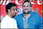 Shoaib Akhtar with Mark Mascarenhas