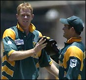 Shaun Pollock and Mark Boucher